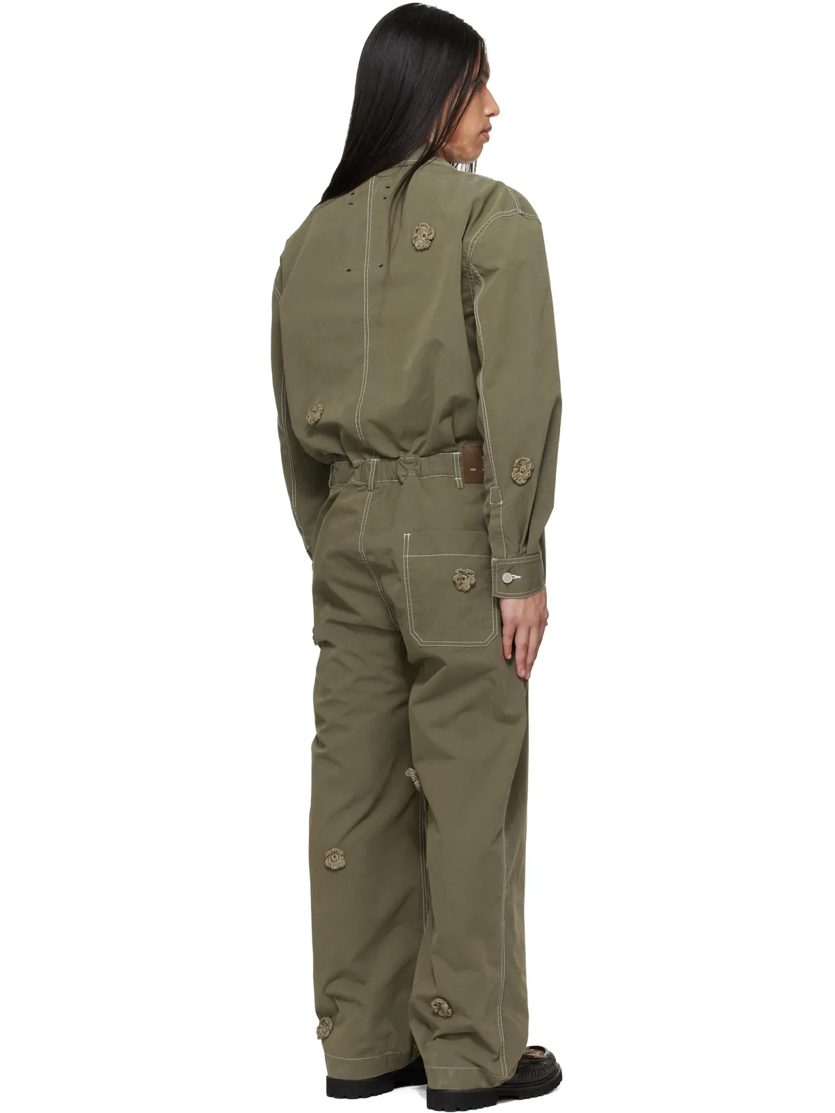 Song for the Mute Birkenstockエディション 'The Gardener' クロシェ フラワー ジャンプスーツ - 画像3