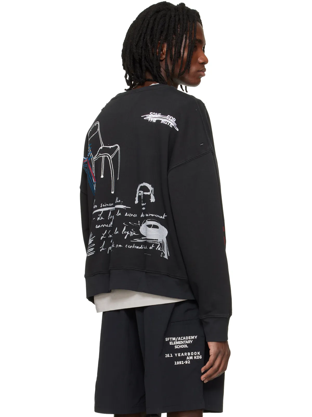 Song for the Mute 'Peaking Kid' Relaxed Pullover スウェットシャツ - 画像3