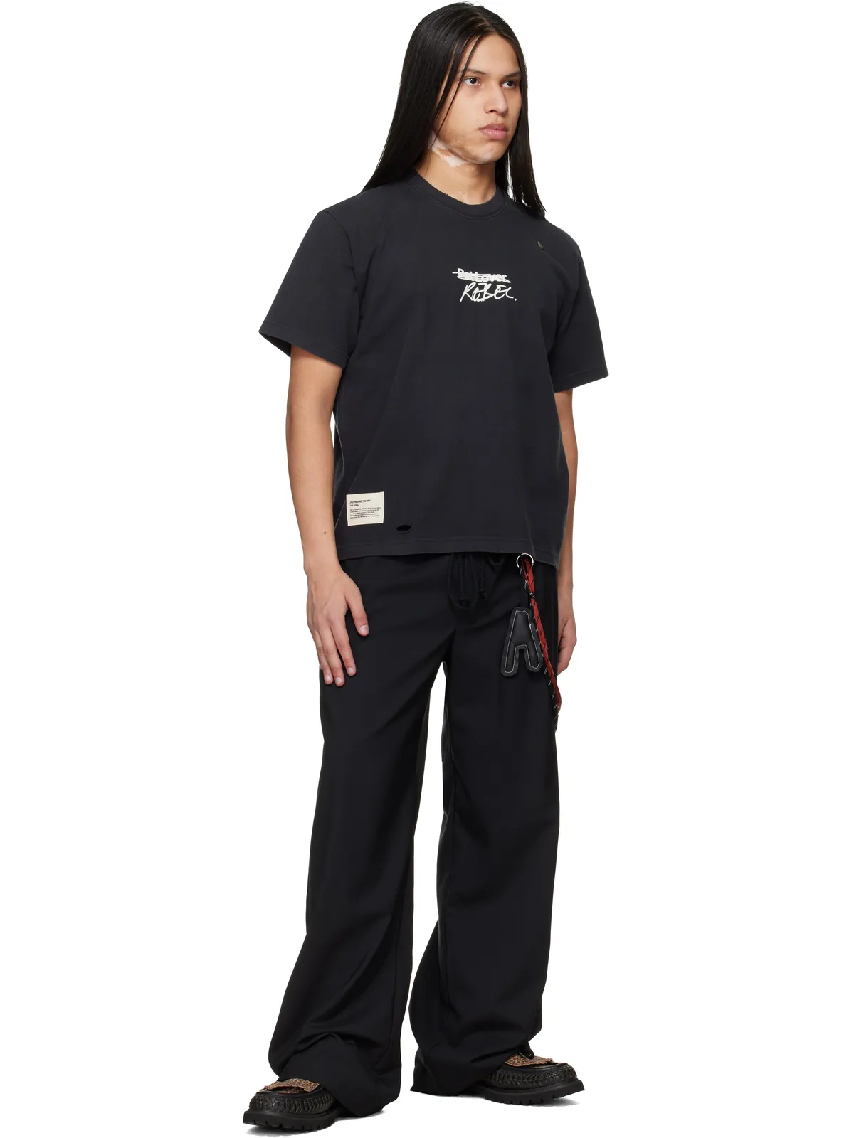 Song for the Mute Birkenstockエディション 'The Rebel' ディストレス Tシャツ - 画像4