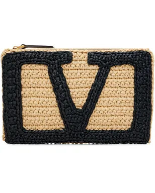 Valentino Garavani Viva Superstar ラフィア ポーチ - サムネイル1