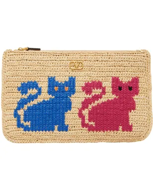 Valentino Garavani Raffiachat ラフィア クラッチバッグ - サムネイル1