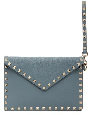 Valentino Garavani Rockstud グレインカーフスキン エンベロープポーチ - サムネイル1