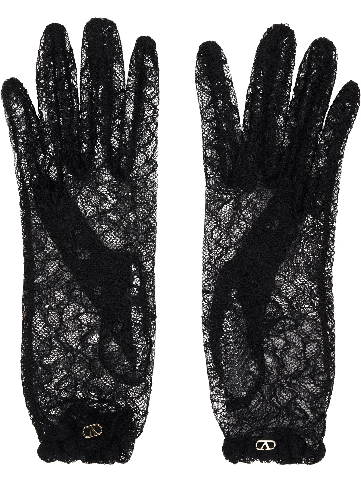 Valentino Garavani VLogo Signature レース グローブ - 画像1