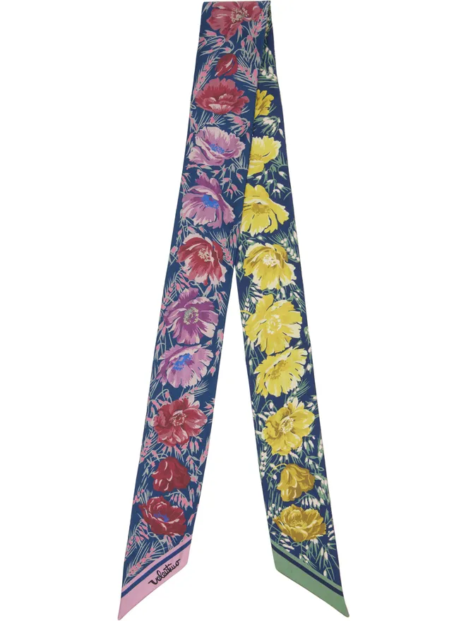 Valentino Garavani Valentino Garavani Apres L'Hiver Poppies バンドゥスカーフの商品画像