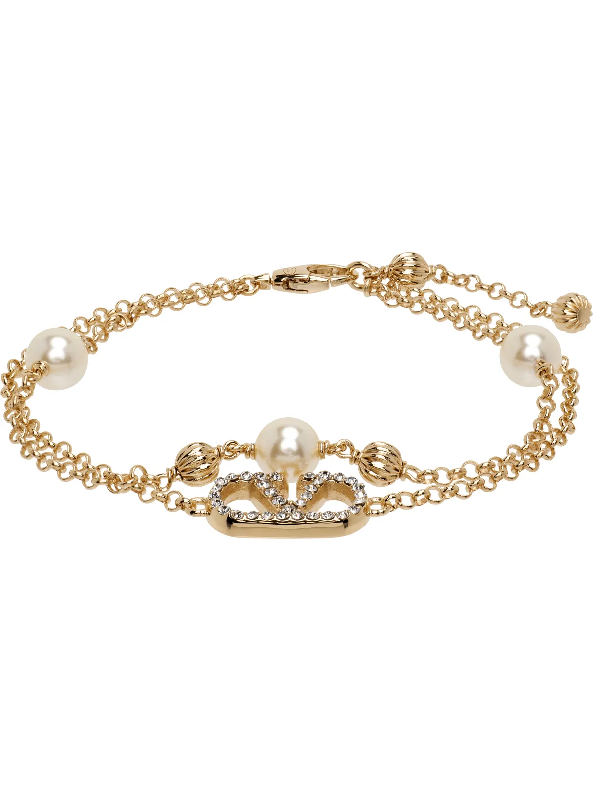 Valentino Garavani VLogo Signature Strass ブレスレット - 画像1