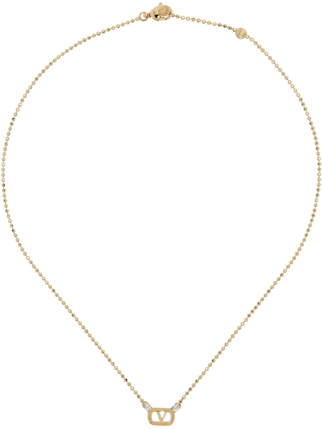 Valentino Garavani Valentino Garavani Swarovski Crystals & Metal Ovalette ネックレスの商品画像