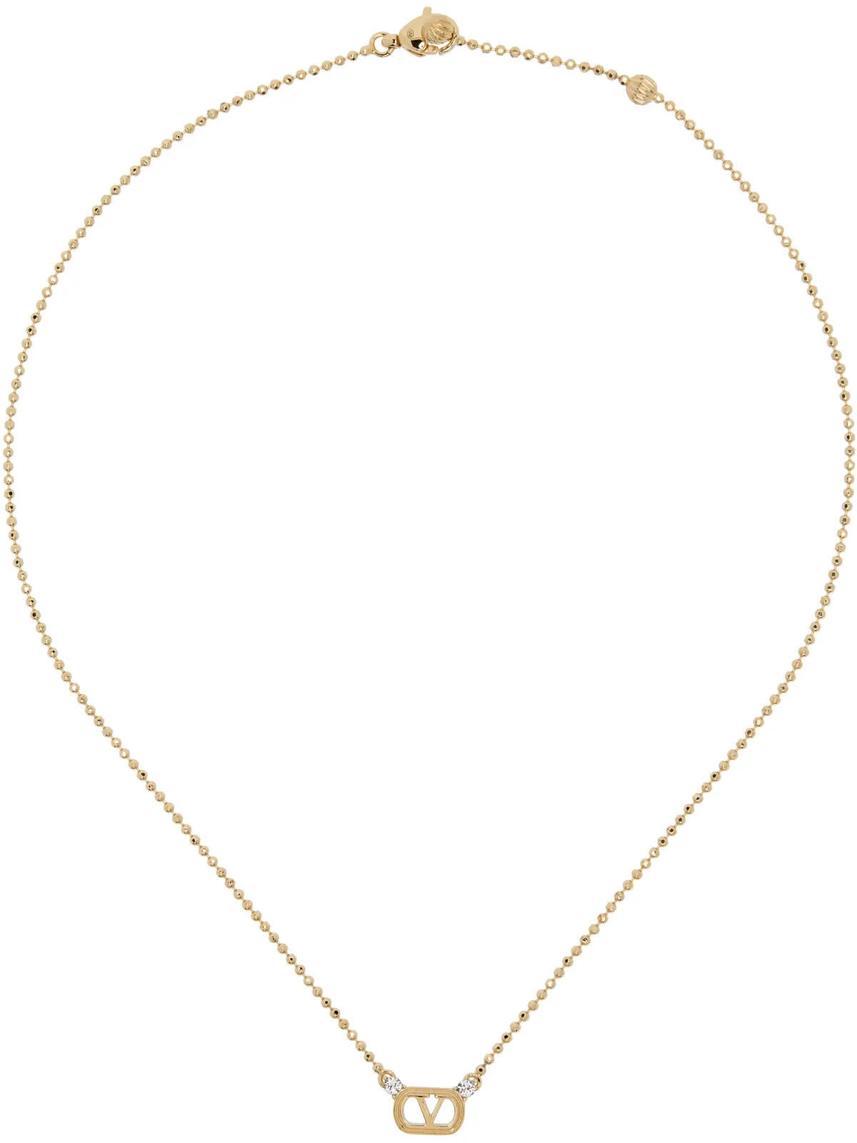 Valentino Garavani Swarovski Crystals & Metal Ovalette ネックレス - 画像1