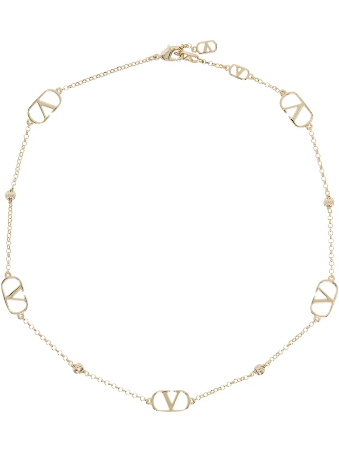 Valentino Garavani Valentino Garavani VLogo Signature Metal ネックレスの商品画像