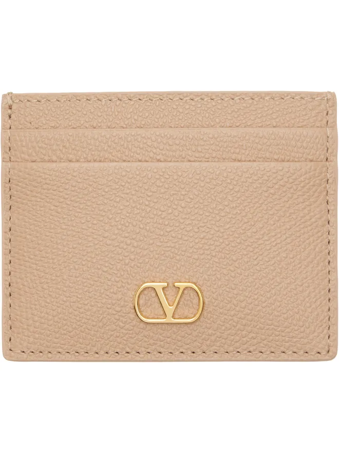 Valentino Garavani Valentino Garavani VLogo Signature Grainy Calfskin カードケースの商品画像