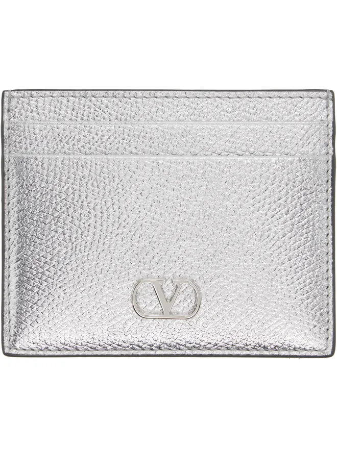 Valentino Garavani Valentino Garavani VLogo Signature Laminated Grainy Calfskin カードケースの商品画像