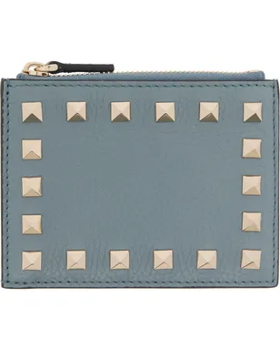 Valentino Garavani Rockstud Grainy Calfskin カードケース - サムネイル1