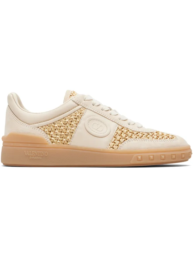 Valentino Garavani Valentino Garavani Upvillage ウーブン フェイクラフィア スニーカーの商品画像