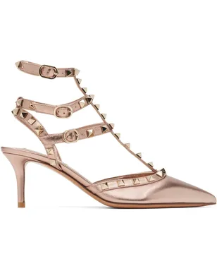 Valentino Garavani ピンク Rockstud Caged ヒール - サムネイル1