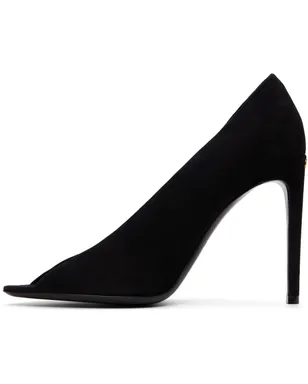 Valentino Garavani ブラック Révélé スエード オープントゥ ヒール - サムネイル3