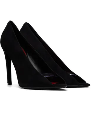Valentino Garavani ブラック Révélé スエード オープントゥ ヒール - サムネイル4