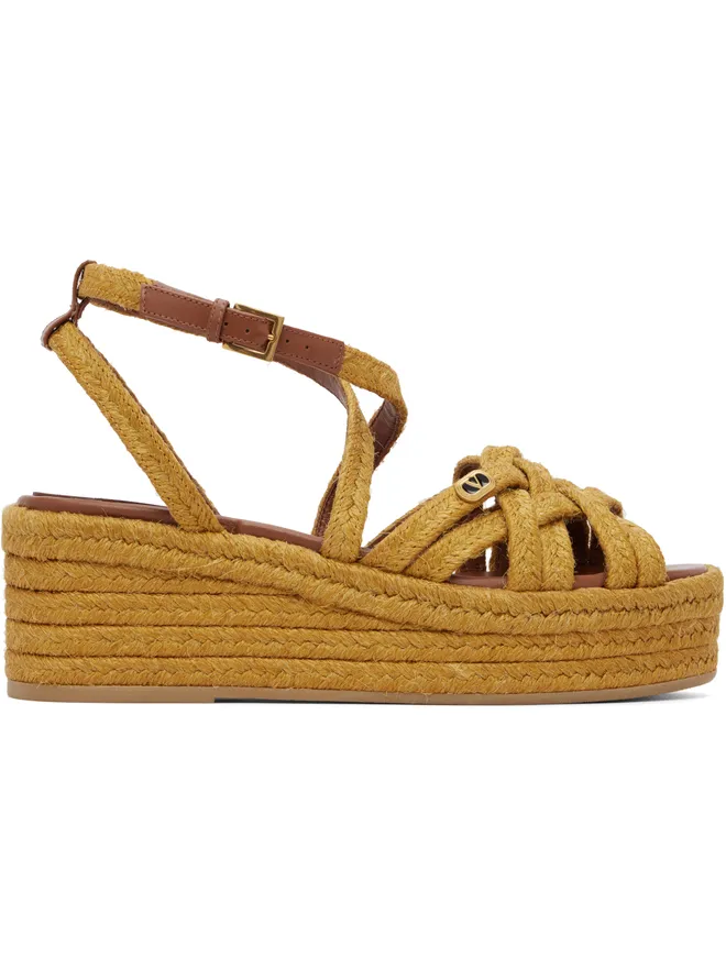 Valentino Garavani Valentino Garavani Bribri Flatform Espadrilles ヒールサンダルの商品画像