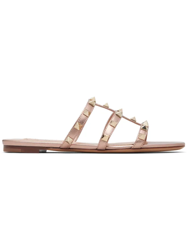 Valentino Garavani Valentino Garavani Rockstud フラット スライドサンダルの商品画像