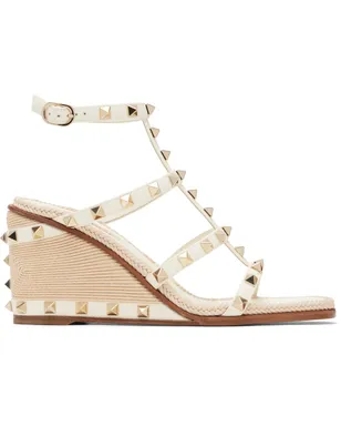 Valentino Garavani Cornely Embroidery Rockstud ウェッジサンダル - サムネイル1