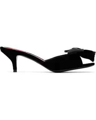 Valentino Garavani Marie A ベルベット スライドヒールサンダル - サムネイル1
