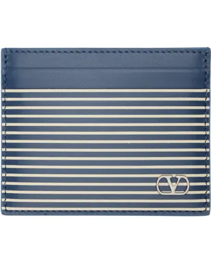 Valentino Garavani VLogo Signature Striped Print カードケース - サムネイル1