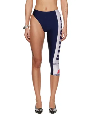 Jean Paul Gaultier Asymetric Cyclist Printed 'Junior Gaultier' レギンス - サムネイル1