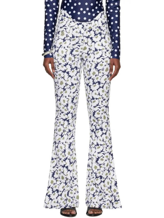 Jean Paul Gaultier Jean Paul Gaultier 'The Curved Flower' ジーンズの商品画像