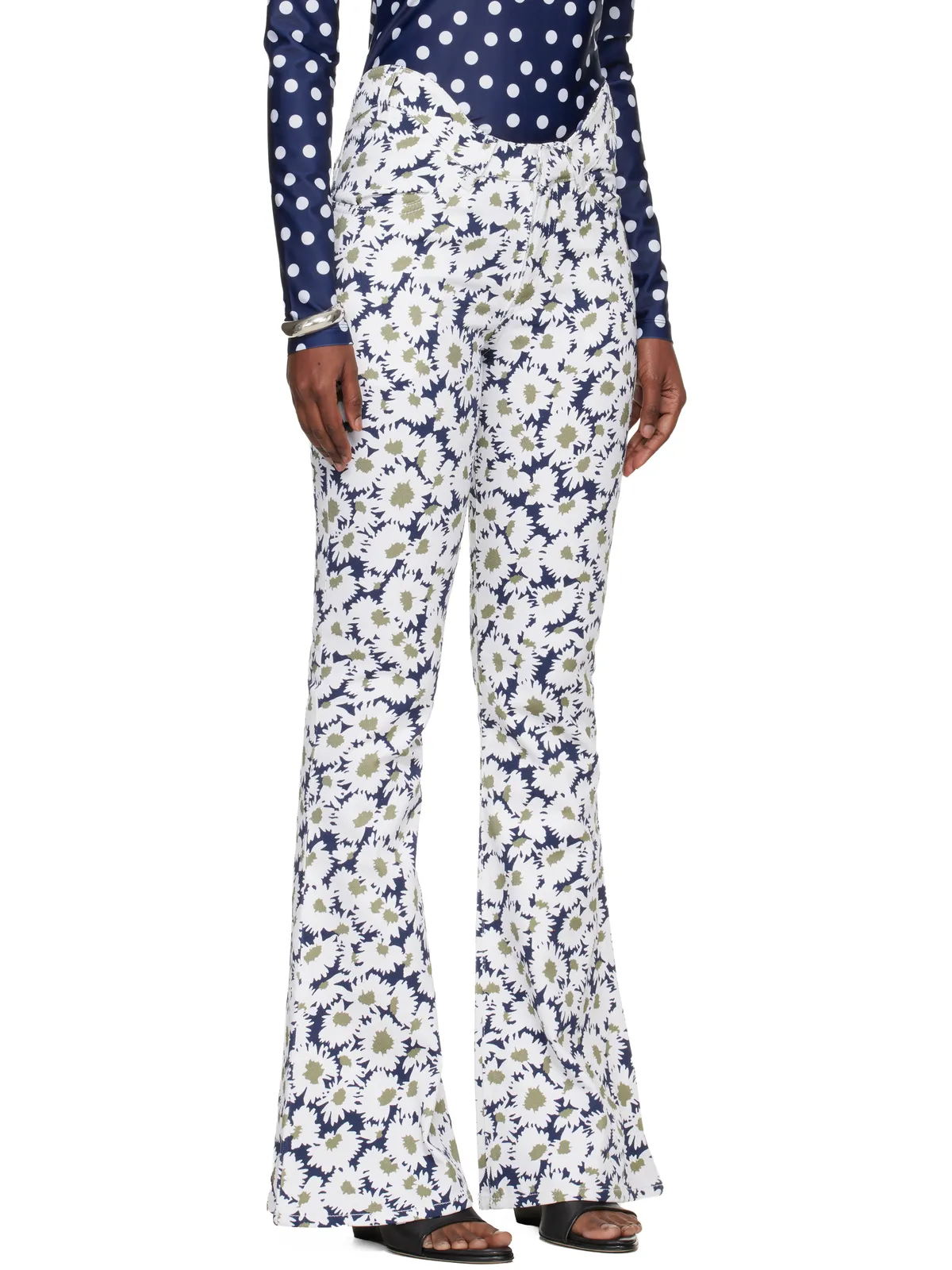 Jean Paul Gaultier 'The Curved Flower' ジーンズ - 画像2
