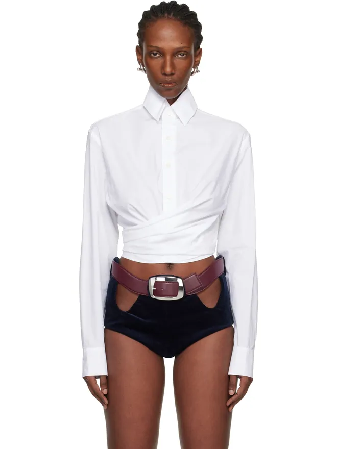 Jean Paul Gaultier Jean Paul Gaultier 'The Cropped Cache-Coeur' シャツの商品画像