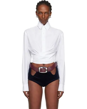 Jean Paul Gaultier 'The Cropped Cache-Coeur' シャツ - サムネイル1
