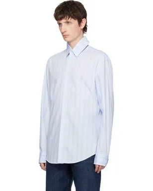 Jean Paul Gaultier Pinstriped Floating Collar シャツ - サムネイル4