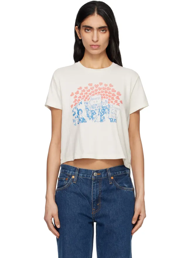RE/DONE RE/DONE Hanesエディション 50s Boxy 'Sisters' Tシャツの商品画像