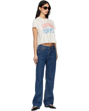 RE/DONE Hanesエディション 50s Boxy 'Sisters' Tシャツ - サムネイル4