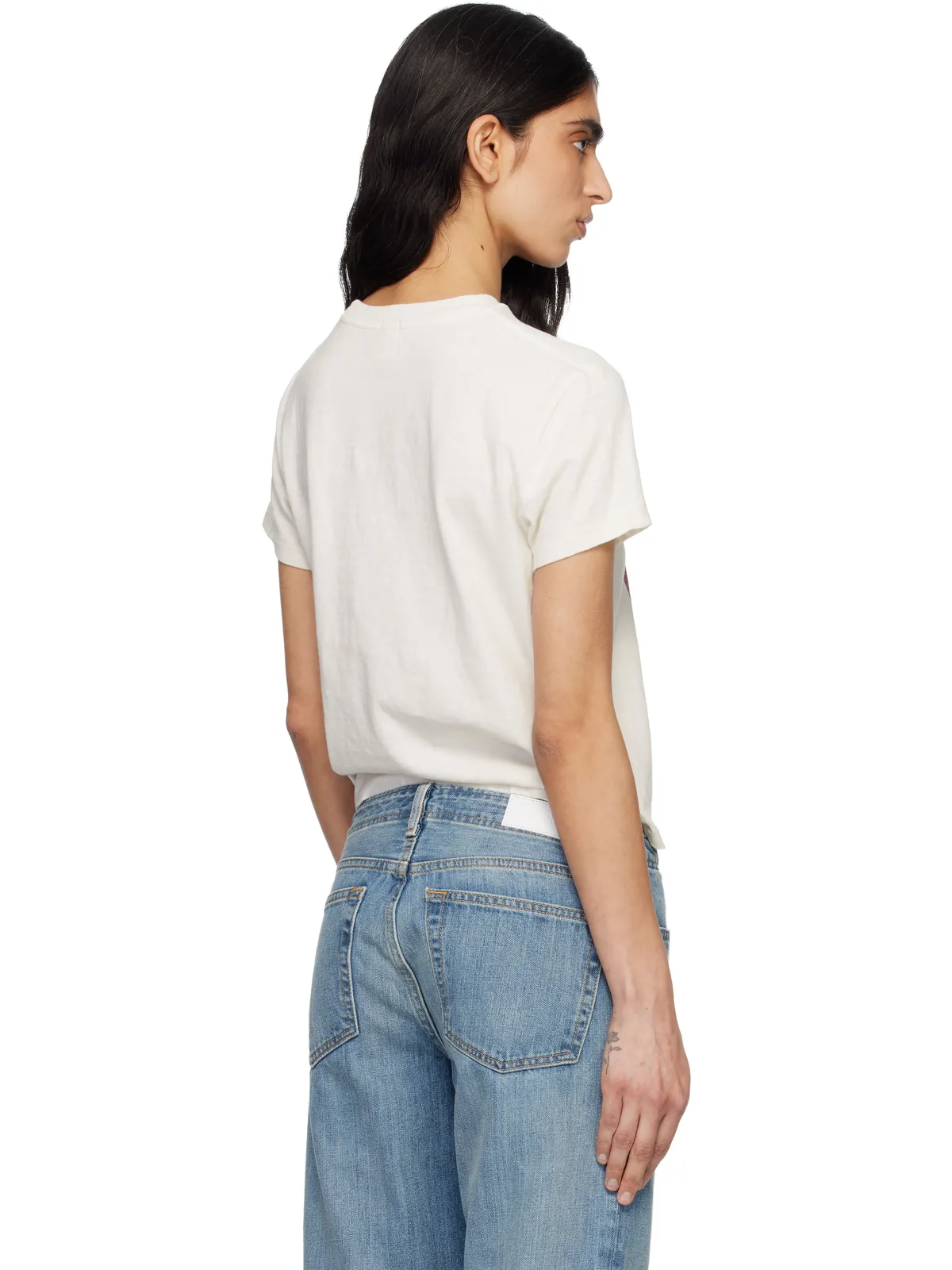 RE/DONE Classic 'Drink Wine' Tシャツ - 画像3