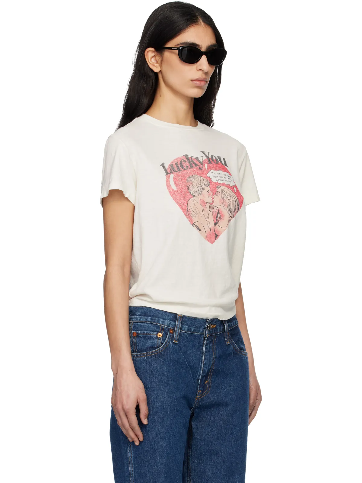 RE/DONE Classic 'Lucky You' Tシャツ - 画像2