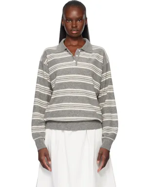Nothing Written Kevin Stripe Pullover ポロシャツ - サムネイル1