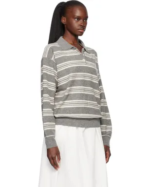 Nothing Written Kevin Stripe Pullover ポロシャツ - サムネイル2