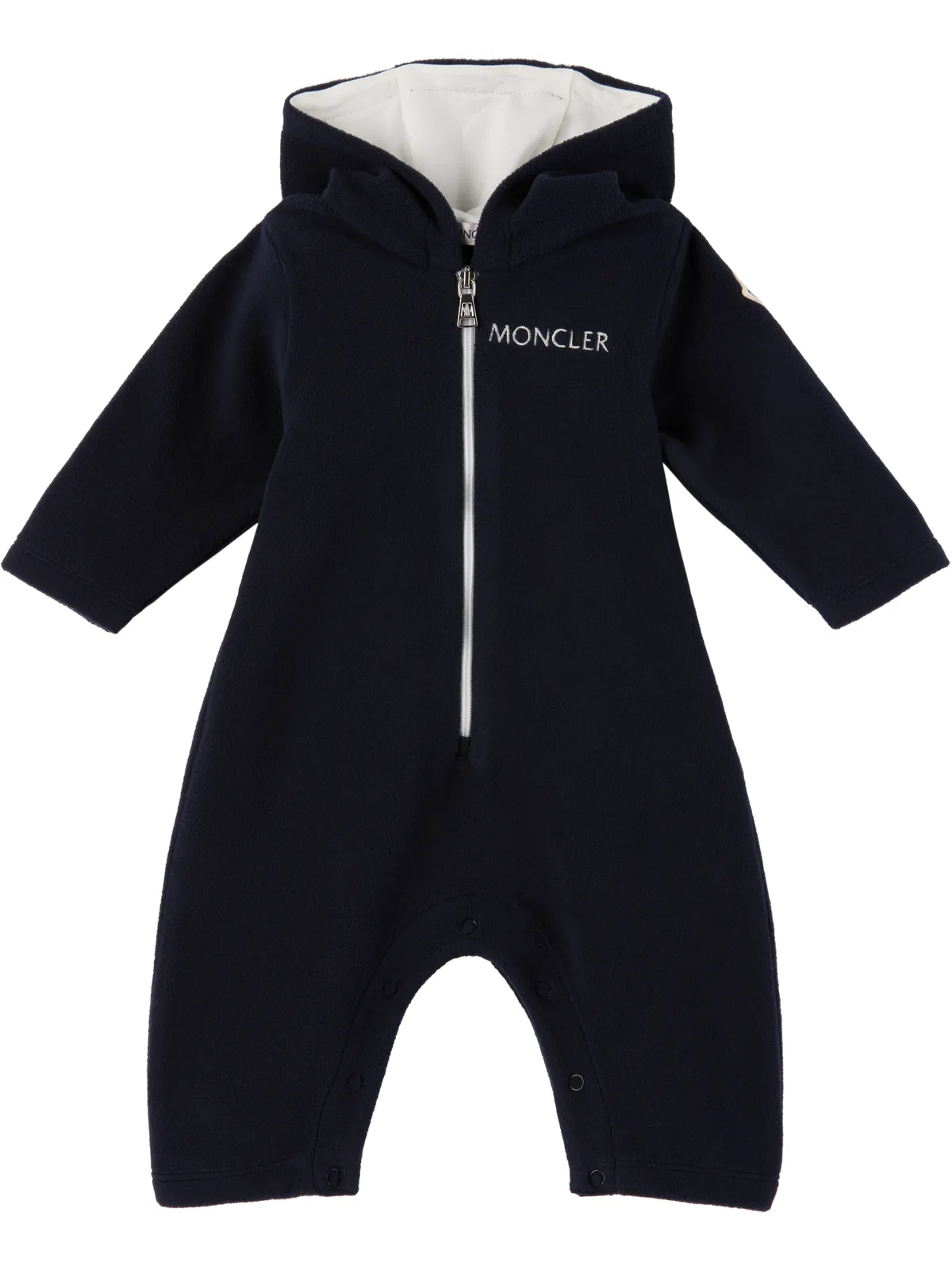 Moncler Enfant ベビー｜ ロゴ刺繍 ロンパース - 画像1