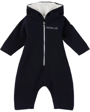 Moncler Enfant ベビー｜ ロゴ刺繍 ロンパース - サムネイル1
