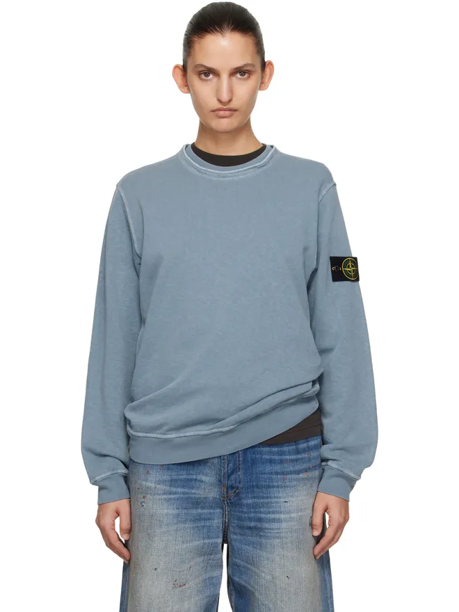 Stone Island Stone Island 6100034 Malfilé Fleece 'Old' Effect スウェットシャツの商品画像