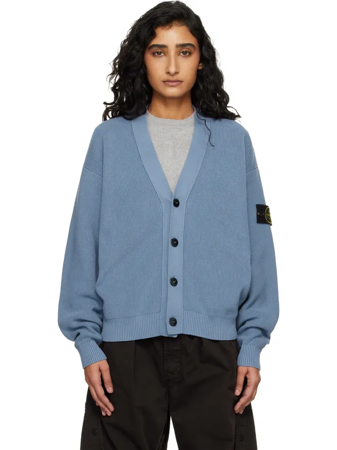 Stone Island Stone Island 5100009 Ribbed Soft Organic Cotton カーディガンの商品画像
