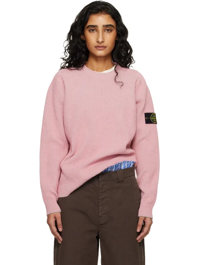 Stone Island Stone Island 5100033 Plated リブコットン ブークレ セーターの商品画像