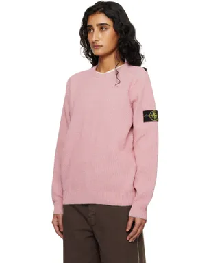 Stone Island 5100033 Plated リブコットン ブークレ セーター - サムネイル4
