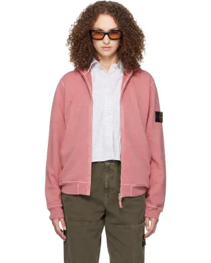 Stone Island 6100032 Malfilé Fleece Old Effect フーディ - サムネイル1
