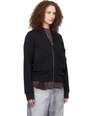 Stone Island 6100014 Mesh Stitch Organic Fleece トラックジャケット - サムネイル2