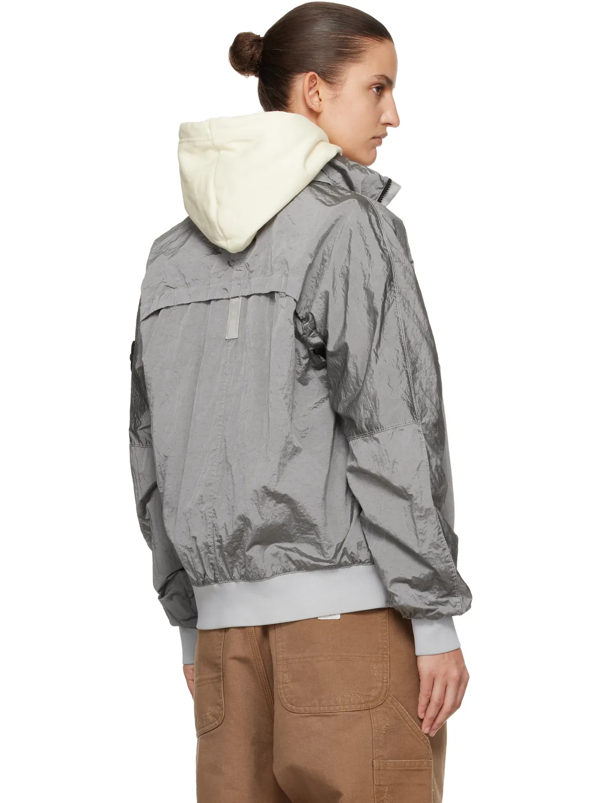 Stone Island 4100064 Nylon Metal ECONYL Watro-TC ボンバージャケット - 画像3