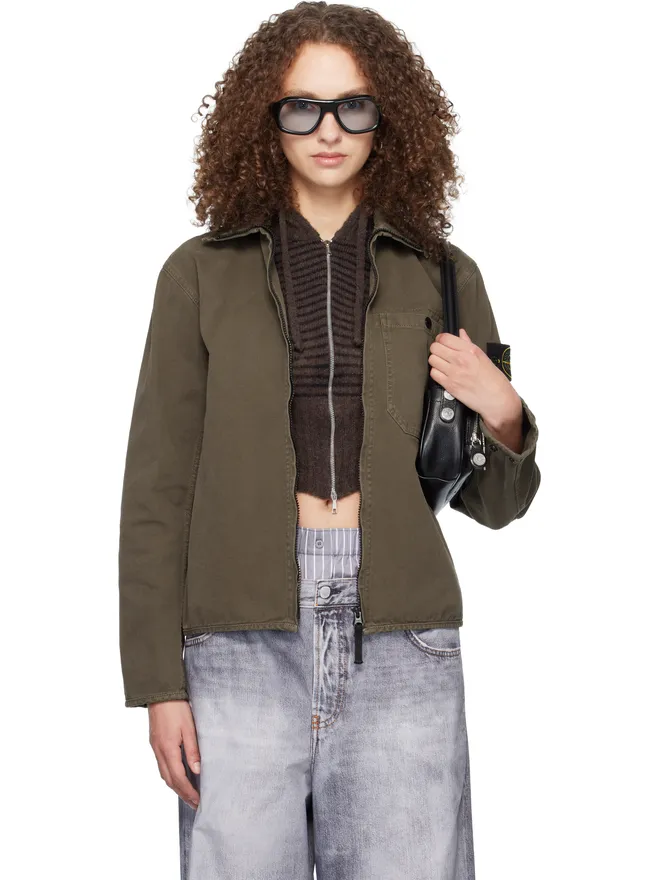 Stone Island Stone Island 1200014 Organic Panama Cotton Old Effect ジャケットの商品画像