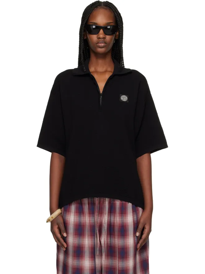 Stone Island Stone Island 5100021 Light Raw Hand Organic Cotton ニットポロシャツの商品画像