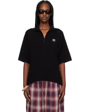 Stone Island 5100021 Light Raw Hand Organic Cotton ニットポロシャツ - サムネイル1