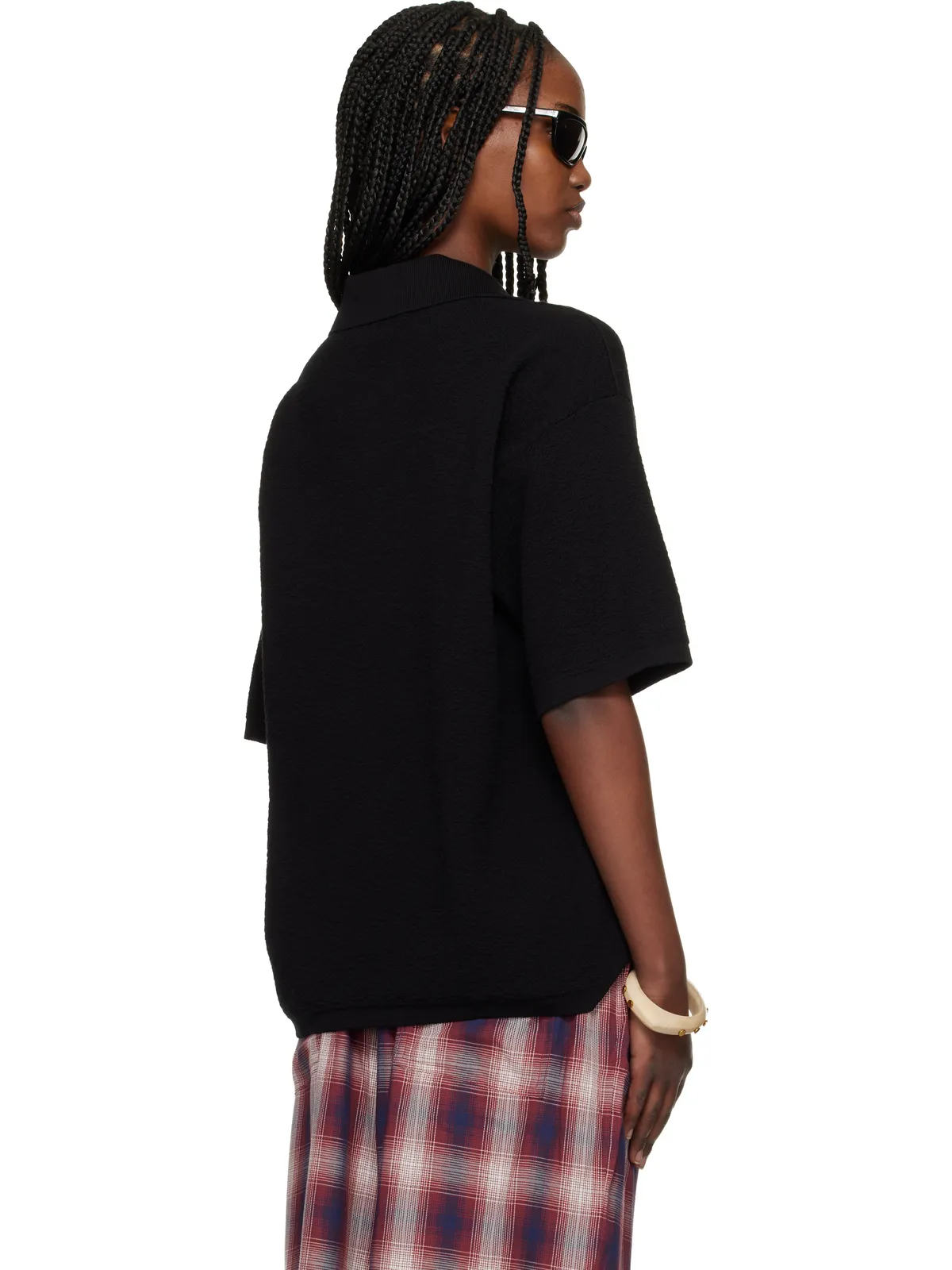 Stone Island 5100021 Light Raw Hand Organic Cotton ニットポロシャツ - 画像3