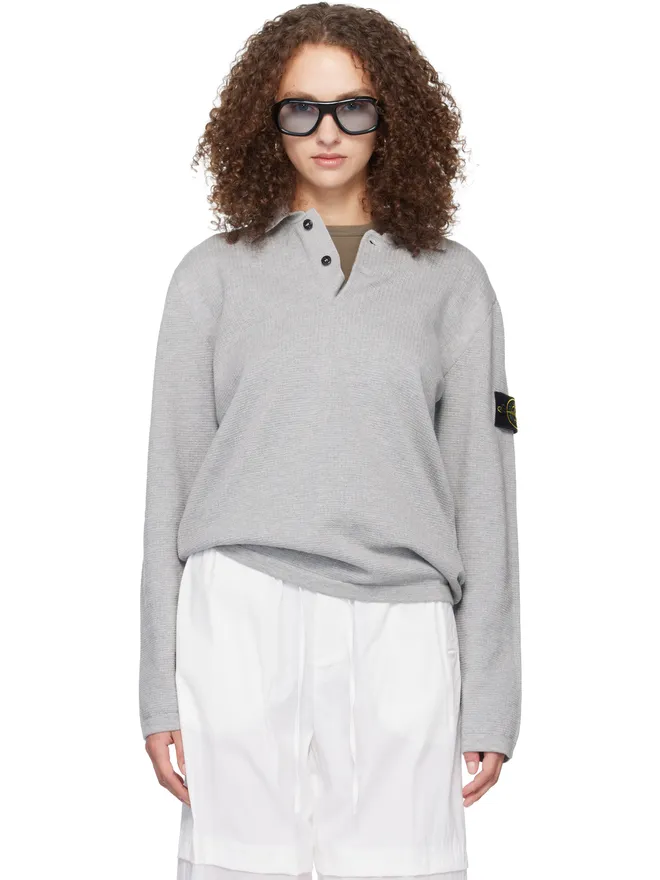 Stone Island Stone Island 5100024 Micro Stitch Soft Organic Cotton ニットポロシャツの商品画像